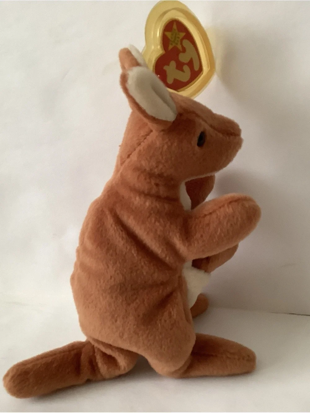 Ty beanie baby, Pouch kangaroo. Retired 1996.
